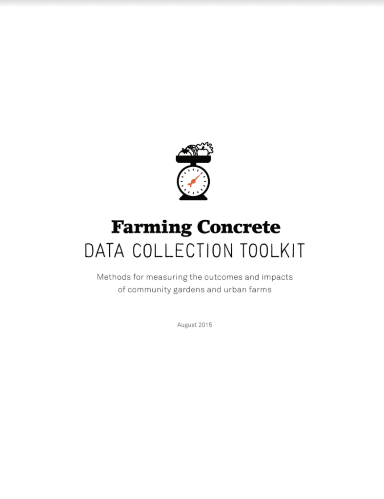 Data Collection Toolkit – Community Gardens & Urban Farms