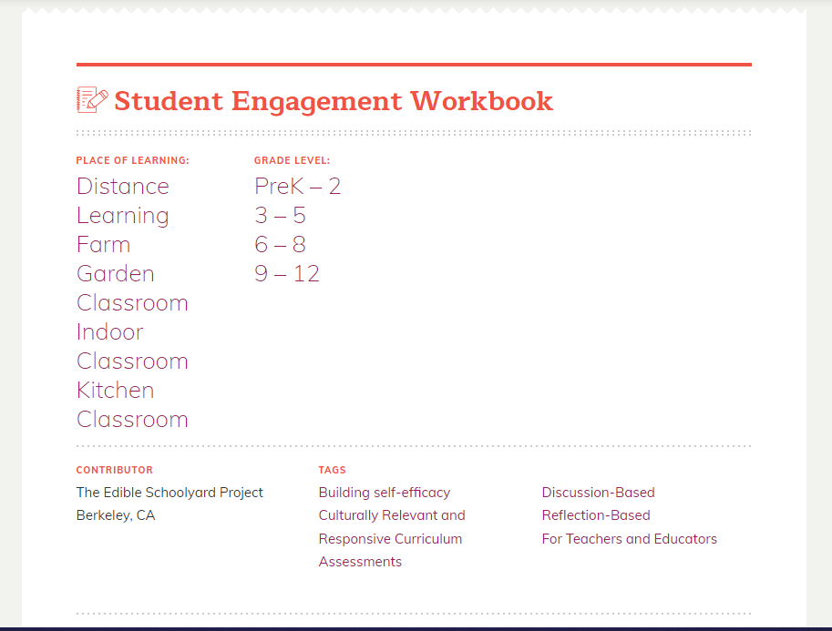 Student Engagement Workbook for Educators